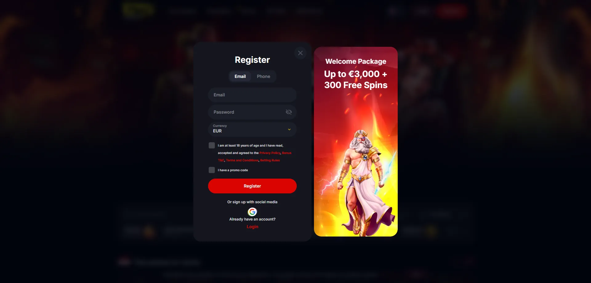 Yep Casino вход и регистрация на нов акаунт в България